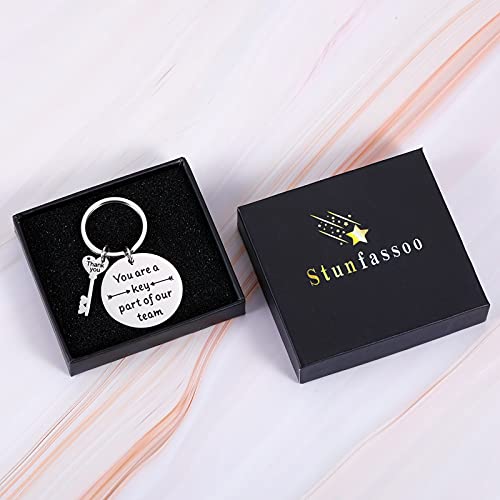 Team Thank You Appreciation Gifts Coworker Keychain for Women Men Lady Boss Friend Supervisor Coach Team Employee Appreciation Retirement Farewell Leaving Going Away Goodbye Gift Boss Day Birthday