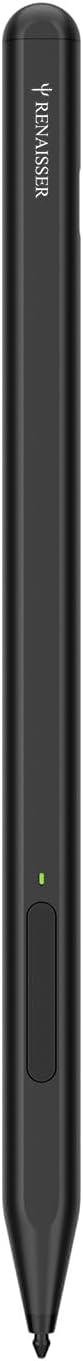 Taiwan RENAISSER Stylus Pen for Microsoft Surface, Designed in Houston, Made in Taiwan, Palm Rejection, USB-C Fast Charging, Pen for Surface Pro 11/10/9/8/7, Surface Go/Laptop Dark