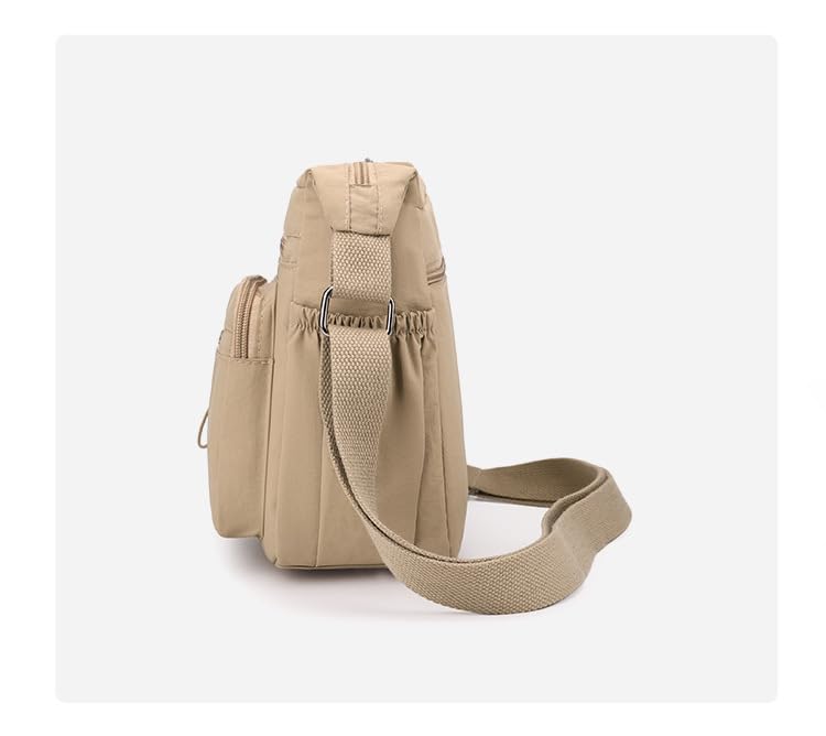 Bolso bandolera elegante multifunción para mujer, correa ajustable, diseño con múltiples compartimentos miniatura 5