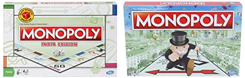 Image of MONOPOLY India Edition Game, Board Game & Puzzles&MONOPOLY Board Game, Games & Puzzles for Families and Friends, Toys for Kids, Boys and Girls Ages 8 and Up