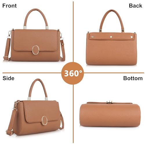 Image of Synthetic Leather Casual Classy Top Handle Handheld Crossbody Travel Side Sling Bag For Women