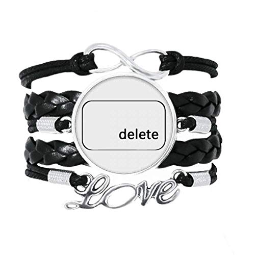 Bracelet symbole supprimer amour en cuir idéal pour parfaire votre tenue urbaine