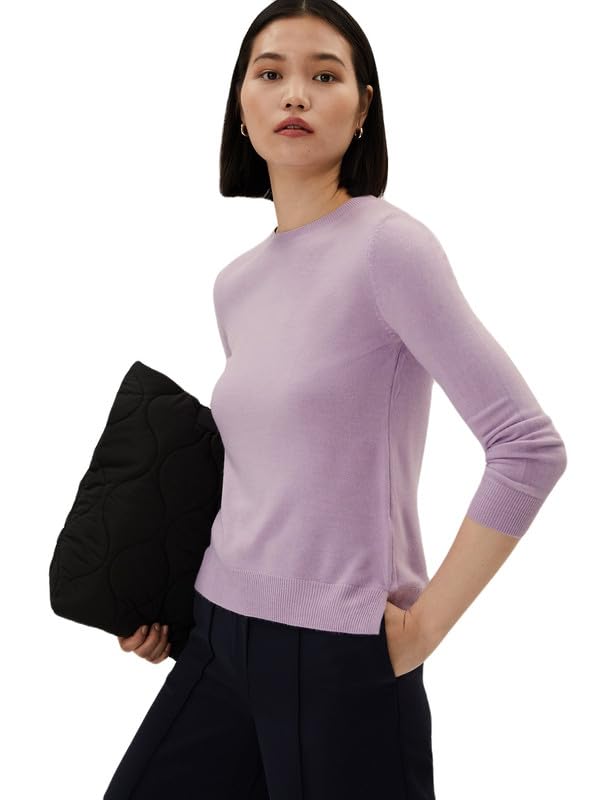 Image of Marks & Spencer Acrylic Women's Round Neck Sweater