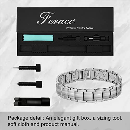 Feraco FBAG-USPY20211123002 Magnetic Bracelet For Men Titanium Steel Magnetic Bracelet thumb #6