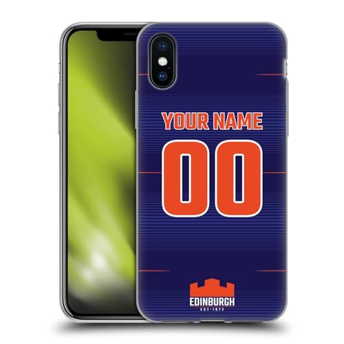 Coque iPhone XS Officielle Edinburgh Rugby Étui Gel Haute Définition par Head Case Designs