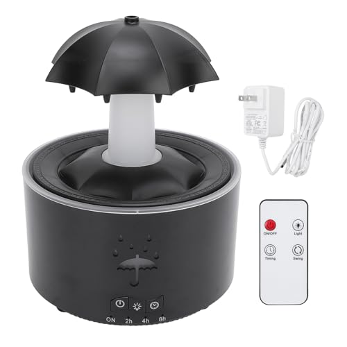 Humidificador Difusor Aromático Eléctrico 300 mL Negro miniatura 5
