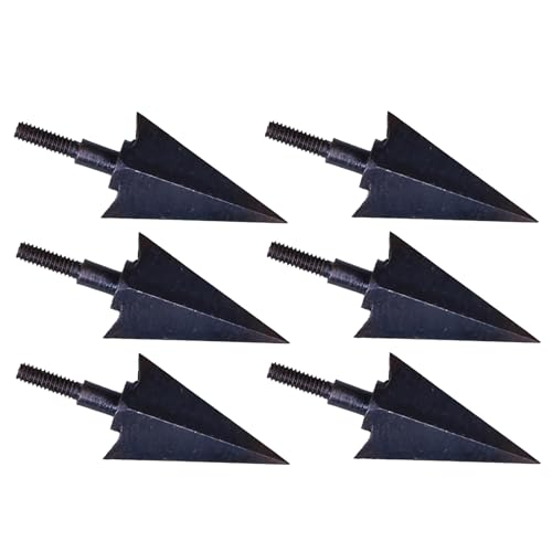 Laikoutd 6Pcs Screw-in Arrows Head Tip Traditional Archerys Arrowheads Outdoor Archerys Broadheads for & Targets