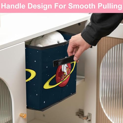 Cube de rangement pliable à poignées pour optimiser vos placards de chambre - 7