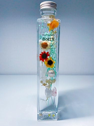 Amazon 人気のハーバリウム お手入れ不要で楽チンお洒落 心ときめく可愛い鑑賞用インテリア ハーバリウム 四角瓶0ml1本 ミルキー グリーン ドライフラワー オンライン通販