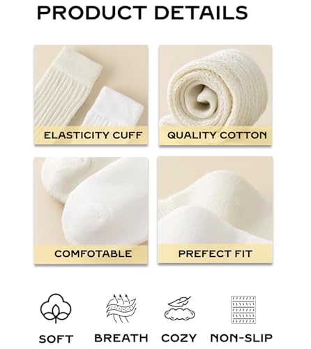 Image of Slouchy Socks for Women Stretchy Knee-High Scrunch Socks Soft Long Slouch Boot Socks