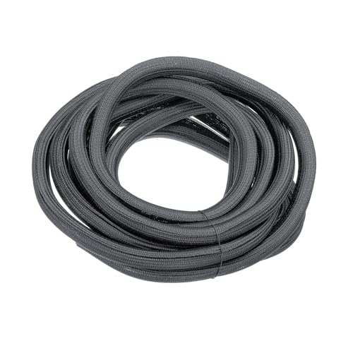 Gaine tressée UL94-V2 en PET gris de haute qualité pour câblage durable