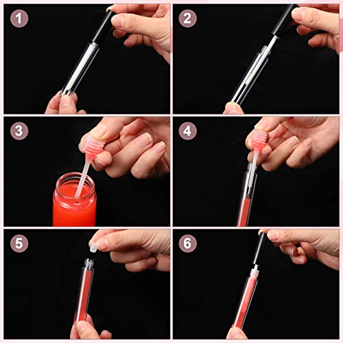150 Pcs 2Ml Empty Lip Gloss Tubes Mini Lip Gloss Containers With Wand And Insert Clear Refillable Travel Lip Balm Lip Gloss Bottles With Stickers And 2 Transfer Pipettes For Lip Samples Diy Makeup #TOP6