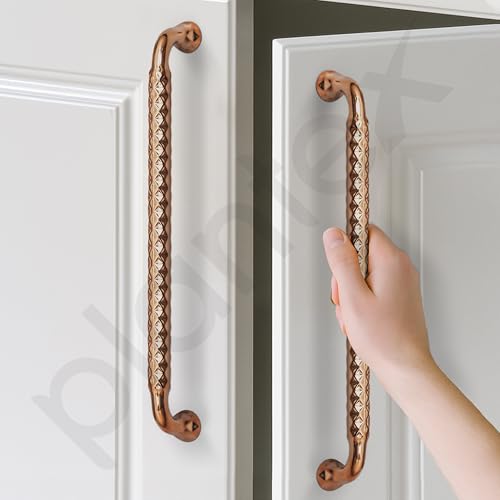Image of Plantex Cabinet Handle /Kitchen Cabinet Door Handle /Wardrobe /288 mm Cupboard Handle /Door Pull-Push Handle for Home /Office - Pack of 2 (Rose Gold)