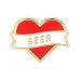 These Are Things Beer Heart Enamel Pin
