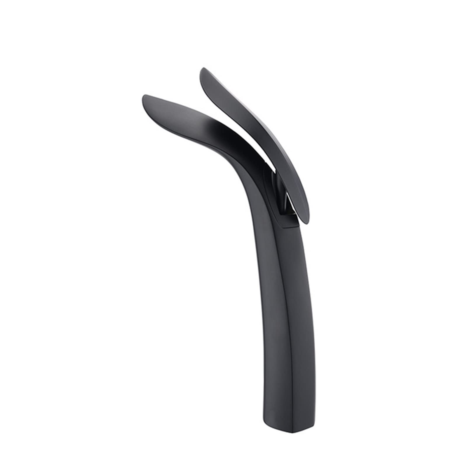 Mitigeur de lavabo cascade noir pour rénover une salle de bain moderne et chaleureuse