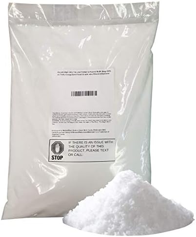 GLUCONO DELTA LACTONE POWDER 5 Pound Bulk Bag-GDL or Tofu Coagulant Food Grade aka Gluconolactone (GDL)