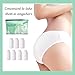 Fuzzleehi Women's Disposable Panties Underwear Travel Panties Pure Cotton Emergencies Panties for Business Trip Travel Hotel Spa Hospital Stays Underpants White Large(7pcs/pk)