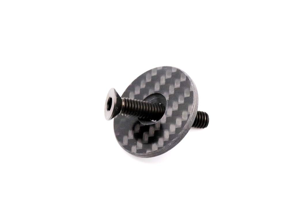 A-Head - Set di sterzo in carbonio, 1 1/8" con vite in titanio lucido
