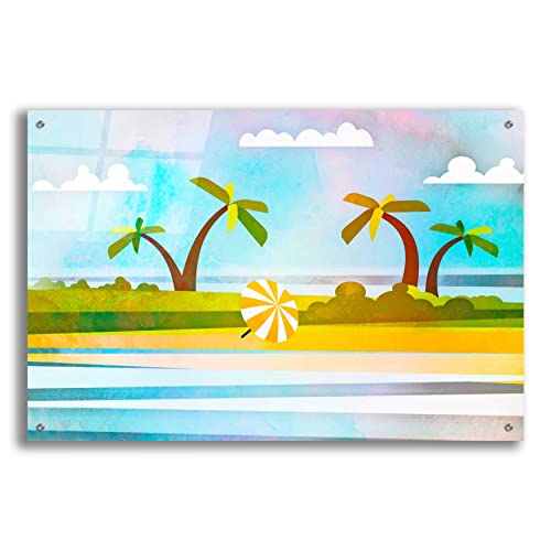 Epic Art 'Tropical Beach Day' by Andrea Haase Acrylic Glass