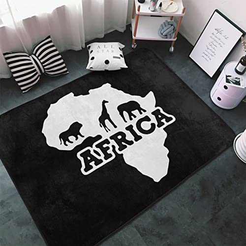 Africa Map Area Rugs Home Decor Floor Mats Living Room Bedroom Kitchen Carpet 60 X 39 Inch