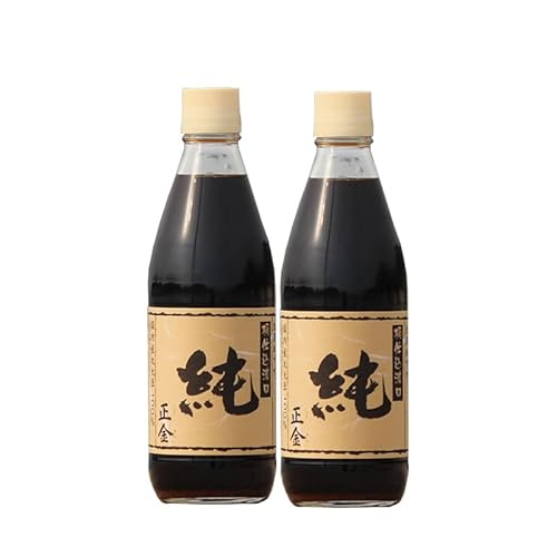 正金醤油 桶仕込醤油「純」360ml 本醸造 冷や奴 焼き魚 小豆島 醤の郷 (2本)