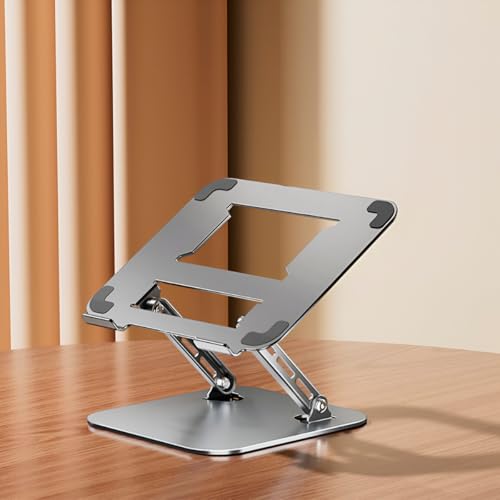 Suporte para Notebook Ajustável em Aluminio Apoio para Tablet Dobrável Laptop até 17 Polegadas Resis