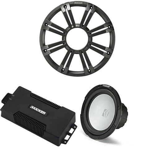Kicker 48PXA6001 Weatherproof Powersport Mono Amp & 10