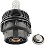 Oil Filter Housing Cap Assembly with Plug, Replace 15620-0S010, 15620-38010, 1562038010 Compatible with Toyota Lexus V8 - 2008-2020 Land Cruiser, 2008-2020 Sequoia, 2007-2013 Tundra, 2008-2011 LX570