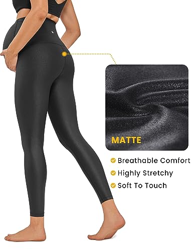 Image of CRZ YOGA Maternity Leggings 25 inch | Butterluxe, Extremely Soft, Gentle Compression, Yoga, Super High Rise, U-shaped Belly, Pregnancy and Postpartum