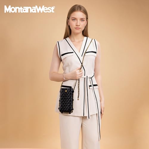 Image of Montana West Quilted Small Crossbody Bags for Women Trendy Cell Phone Purse