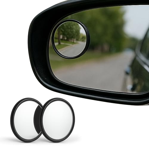 SteadMax 2 Pack Blind Spot Mirrors HD Glass Wide Angle Convex Rearview Mirrors for Cars Trucks SUVs (2 Pack)