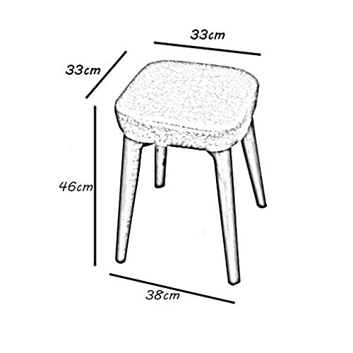 Taburete de silla de maquillaje nórdico lavable que ahorra espacio en el dormitorio 3