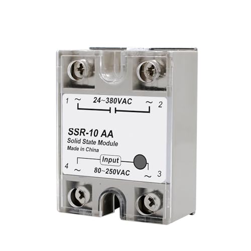 Relais statique SSR DC-AC 80A monophasé 24-380VAC pour régulateur de température