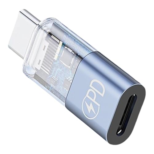 HDOYTXXM Intermitente a USB C Adaptador de Carga Rápida Adaptador Portátil Tipo C Protección contra sobretensiones Para Teléfonos Móviles