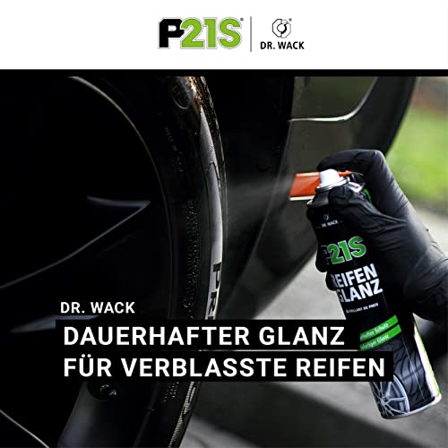 Dr. Wack – P21S Reifen-Glanz 400 ml I Premium Auto-Reifen-Pflege & A1 Kunststoff-Tiefenpfleger MATT – NEUE FORMEL 250 ml inkl. Spezial-Schwamm I Premium Auto-Kunststoffpflege