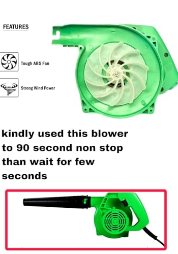 Image of New Air Blower Dust Cleaner 650W 13000 RPM Heavy-Duty Copper Motor Electric Air Blower for Cleaning Dust, Computer, Electronics & Home Appliances with 2 Meter Long Lead