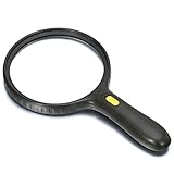 Größe: 280 * 150 mm Gute Qualität 35 x 50 mm Schmuck Lupe Optik Glas Griff Loup Lupe Uhren-Reparatur Lupe Lesen
