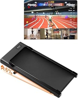 Superun 6% Tapis de Marche Inclinable, 2.5HP Tapis de Course APP Contrôle Max 136KG Walking Pad Portables avec Parcours d'entraînement et Courses Multi-Coureurs