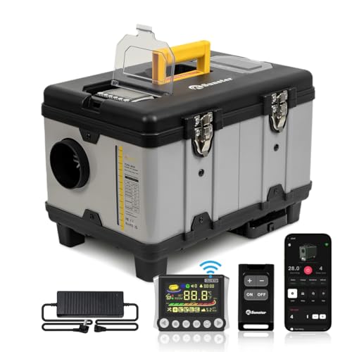 Sunster 8KW TB10 �|�[�^�u���f�B�[�[���q�[�^�[�A2025�N�A�b�v�O���[�h110V/12/24V�f�B�[�[���G�A�q�[�^�[�AWiFi/APP�R���g���[���A���x���[�h�A�����N���b�N�_�C���N�g�X�C�b�`�A�����ԃg���b�NRV�K���[�W�L�����p�[�p