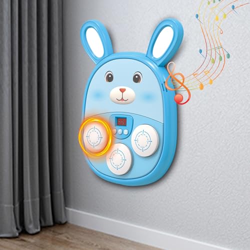 Machine de boxe musicale murale avec cible frappe électronique et panneau LED rechargeable - 3