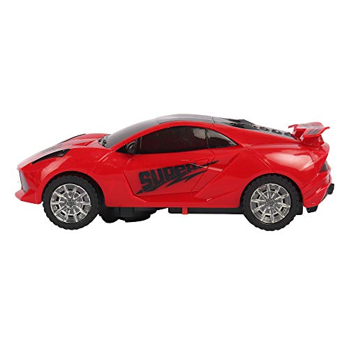 Image of VGRASSP Super Dream car with Bright Flashing 3D Lights, Sounds - Battery Operated Bump and Go Bump Action (Colour as per Stock) (Super Car)