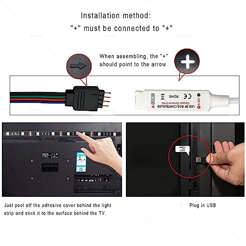 Bkiyougo DC 12V RGB LED Controller with 17-Key RF Wireless Remote Control Dimmer for 5050 3528 5630 LED Strip Lights(3 Pack) by Bkiyougo - Used condition - Image 3