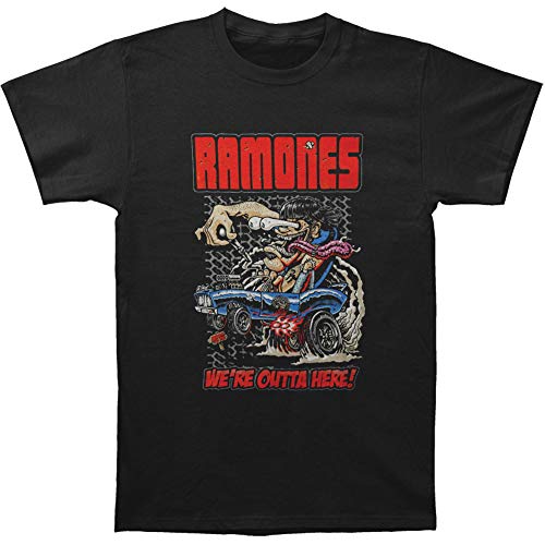 Ramones Outta Here T-Shirt, Noir, X-Large Homme