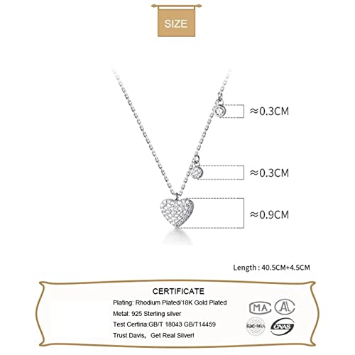 Collier coeur argent 925 pour accessoiriser une tenue de soirée - 4