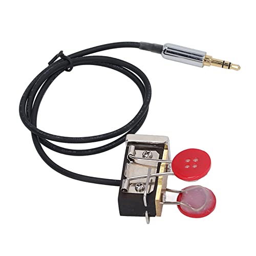 Tecla automática CW Morse de latón portátil mini miniatura 4