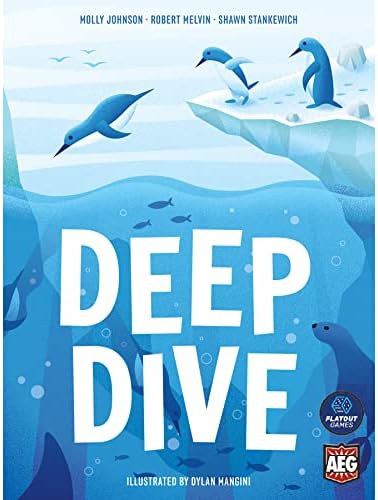 Flatout Games Deep Dive - AEG, Flatout Games, Press Your Luck Collection Matching -Tile Game, Family Ages 10+, 15-20 Min, 1-6 Players