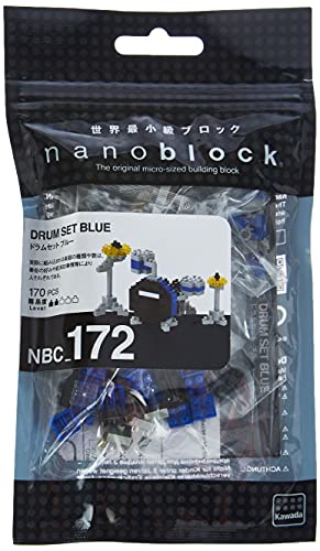 nanoblock - Instruments - Drum Set Blue (First Version), Collection Series Building Kit