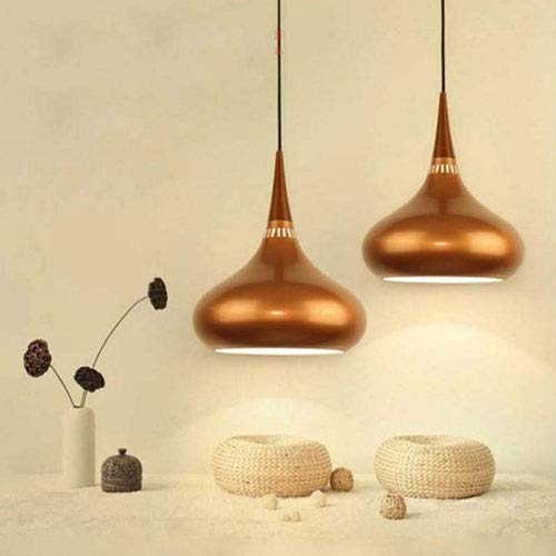 Suspension aluminium E27 tête simple petit lustre multicolore - 2