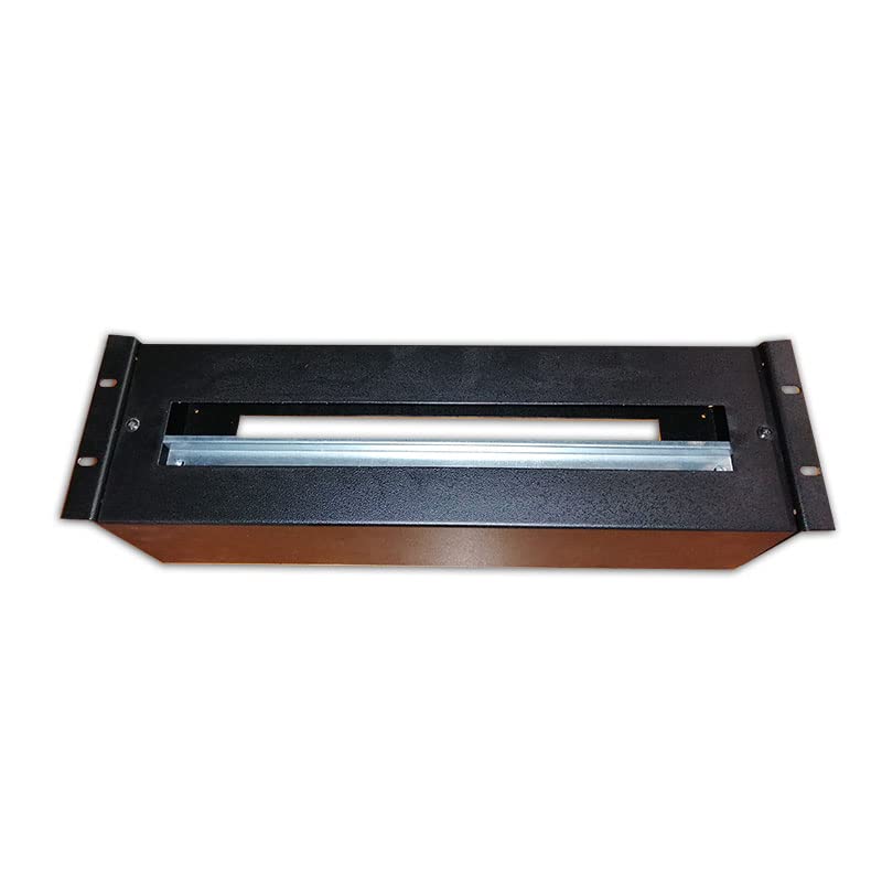 Cobox Rail DIN, 19 Pouces, 3U, 18 modules Noir