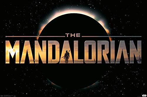 Trends International Star Wars: The Mandalorian - Title, 22.375" x 34", Premium Unframed